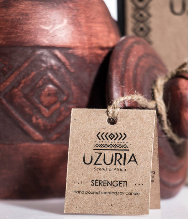 Serengeti range — clay pot candle