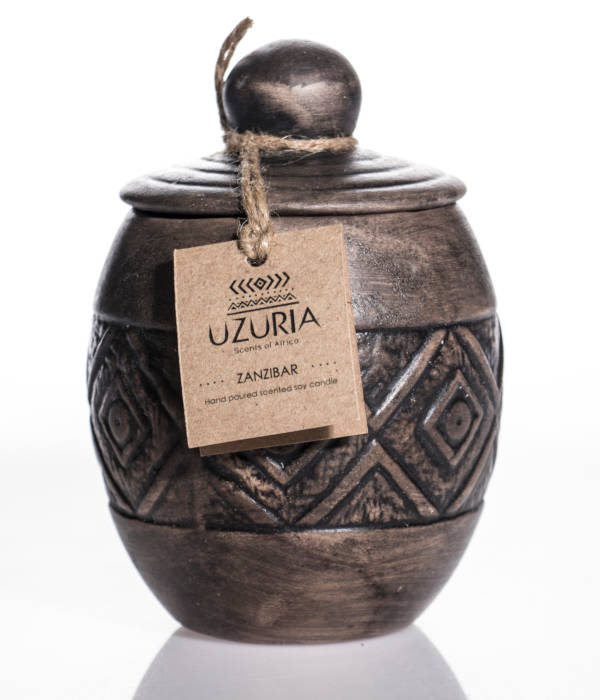 Zanzibar range — clay pot candle